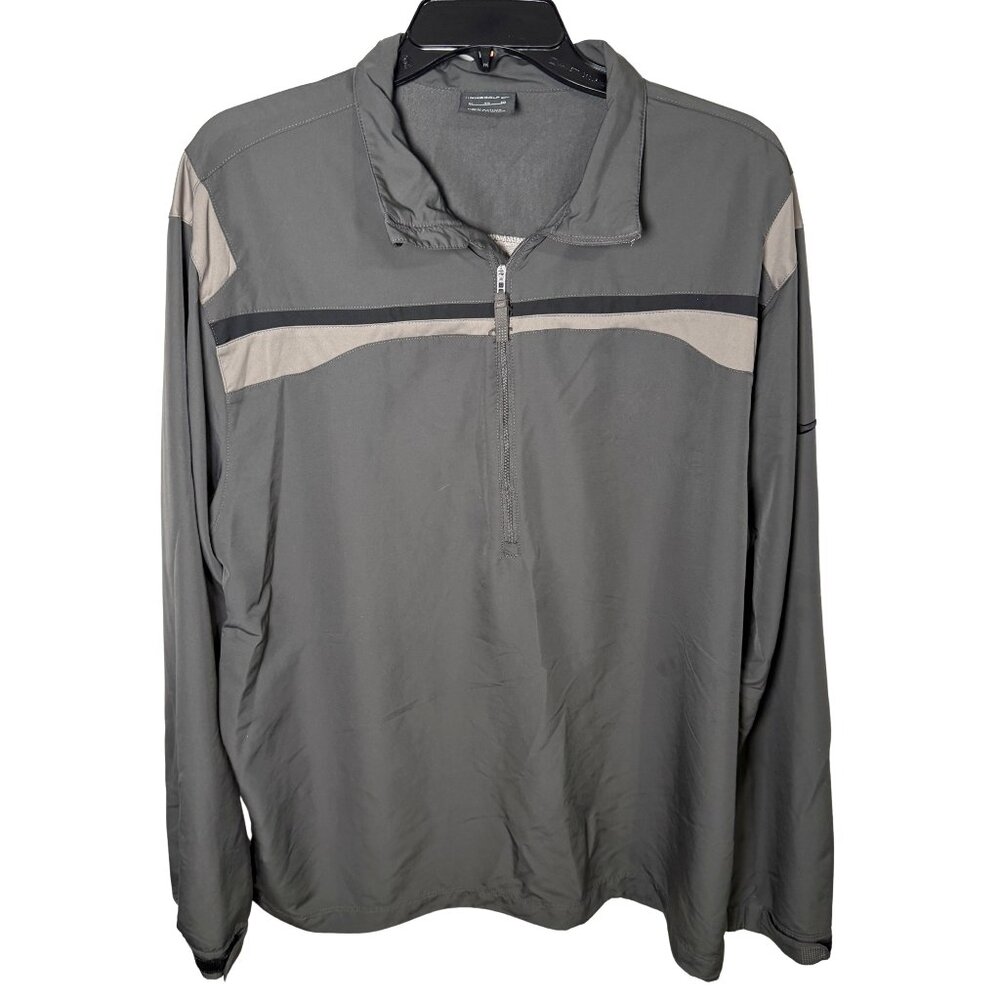 Nike Golf Men’s XL Gray 1/2 Zip Pullover Lightweight Windbreaker Athletic Jacket